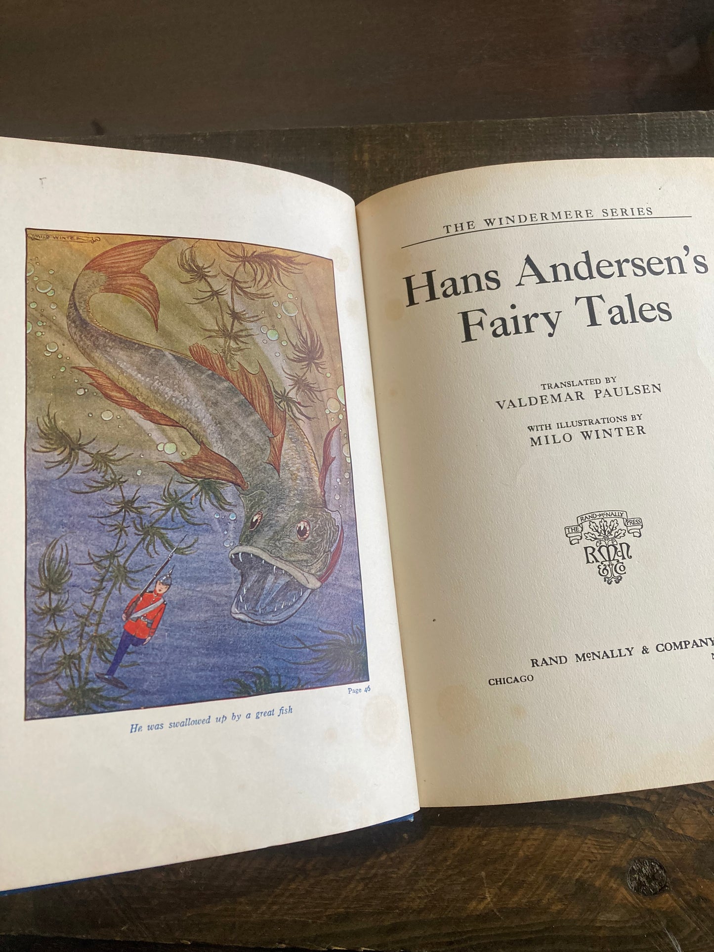 Vintage 1928 copy of Andersen’s Fairy Tales (Windermere Edition)